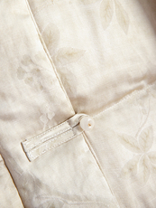 水衣源2789款冬季人丝复古炒色提花狐狸毛袖气质优雅中式羽绒服女，女装羽绒服，水衣源