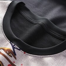 2021年秋季新款休闲时尚长袖中年印花圆领打底ZLF-501-P75，男装T恤，电商B212（原钱塘6029）