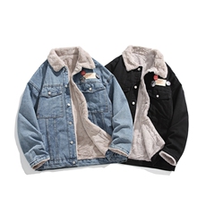 现货棉服男冬季棉衣外套羊羔绒翻领加厚毛领保暖外套MY2223-P125，男装棉衣，星座1103-3