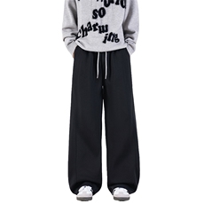韩版男宽松阔腿直筒卫裤日系弯刀裤伞兵裤xz405-k2013-p50控69.9，男装休闲裤，星座405