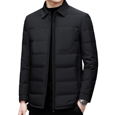 2023冬季新款羽绒服男厚款保暖翻领宽松休闲外套MSNA22Y107-P380，男装羽绒服，电商B212（原钱塘6029）