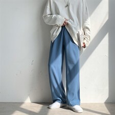 2022垂感高街ins百休闲裤潮牌男冰丝直筒阔腿裤K2771-P25，男装休闲裤，星座512-2