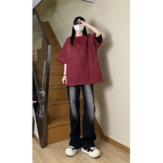 港风大码街头潮流百搭男女圆领短袖T恤五分袖XZ213-T065-P35控48，男装T恤，星座213