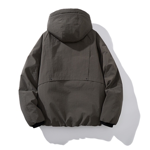男士短款纯色连帽羽绒服外套 D213-M375-P370图片