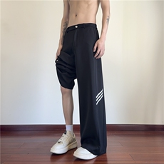 抖音品质春季新款高级垂坠感宽松休闲西裤B315-K25637-特p40控78，男装休闲裤，电商B315