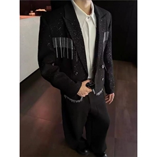 [007]春秋苏小西装男ins韩版垫肩短款小西装A079-XZ120-P72，男装西服套装，电商A079