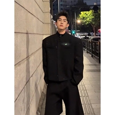 潮流满天星垫肩上衣西装外套男高级感穿搭痞帅休闲513WT3532P60，男装西服套装，星座513