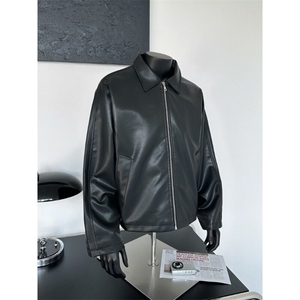 黑色cleanfit潮流短款外套男潮高级感春季新款潮牌年轻行政夹克图片