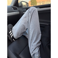 B221美式ins暗黑高街重工艺修身微喇牛仔裤LK24372-特P45控78，男装牛仔裤，电商B221