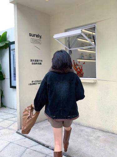 加绒牛仔外套，其它，转角爱尚