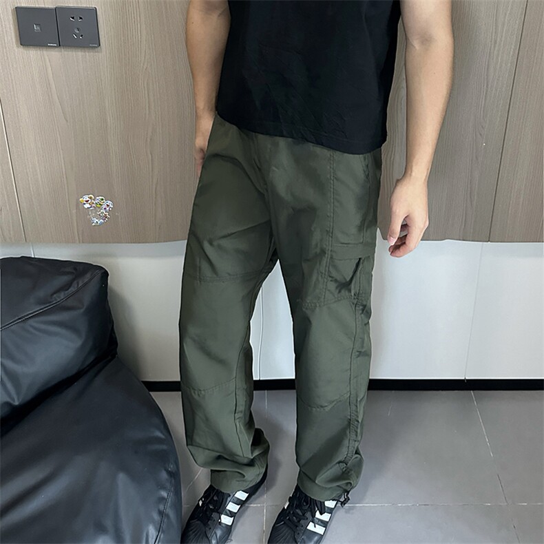 自拍图有大货男装休闲工装裤2025新款运动百搭直筒长裤K41-P40,男装工装外套,电商A178