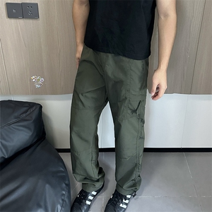 自拍图 有大货 男装休闲工装裤2025新款运动百搭直筒长裤K41-P40图片