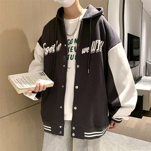 22冬新款宽松休闲oversize港风百搭加厚外套拉链衫 B266-Y620-P80图片