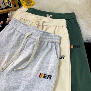 夏季短裤男宽松五分裤刺绣D329-QM710-P30控48图片