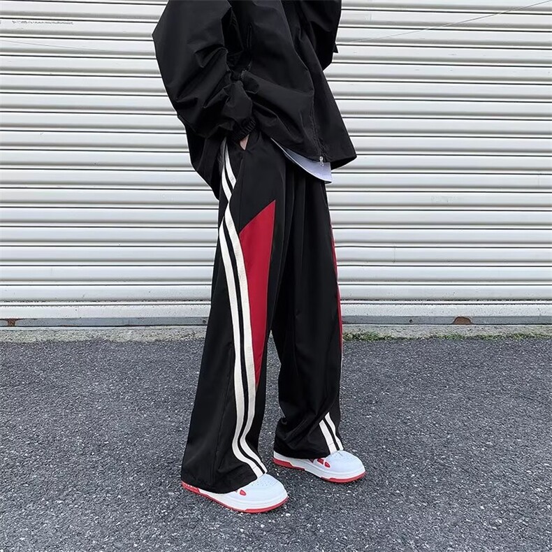 2023春季宽松休闲裤男式束脚九分裤青少年时尚直筒卫裤K0017-P42,男装休闲裤,星座308B-1