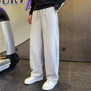 2026新款男士弯刀裤宽松直筒潮牌裤子男休闲卫裤 A313-261036-P68图片