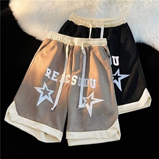 五分裤青春流行宽松型时尚潮牌哈伦裤潮男夏季微弹DA117-P35，男装休闲裤，星座1109-3