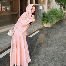 慵懒风时尚套装老钱风通勤休闲风上衣长袖裙子长裙春秋气质夏季，女装套装/套裙，2C212