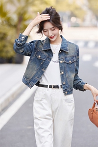 早秋新款牛仔外套女2024休闲韩版时尚刺绣蝴蝶结烫钻洋气百搭上衣图片