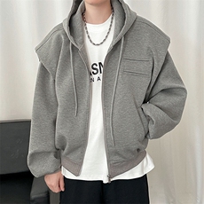 现货-春季阔版设计潮流连帽夹克男潮牌青少年外套-AJ23061-P105，男装夹克，电商A351