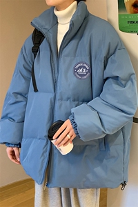 港风  秋冬新款保暖立领宽松棉服外套男 MY2050 P95控118图片