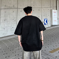 2025ins新款原宿简约文艺圆领拉链短袖T恤T67，男装T恤，星座1108
