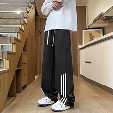 现货！秋冬男士高品质华棉宽松条纹运动裤休闲裤K82-p45-控78，女装休闲裤，星座617B