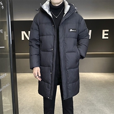 店主风2025年新款长款连帽潮流保暖羽绒服男A236-G9999-P260，男装羽绒服，电商A236