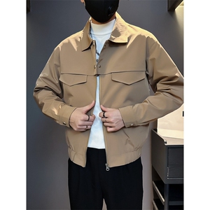 1506-1/JG281/P56夹克男时尚百搭双口袋潮流工装外套上衣2图片