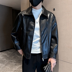 社会小伙男士秋冬皮衣2025秋季长袖夹克店主风JK8007-P130，男装夹克，电商A236