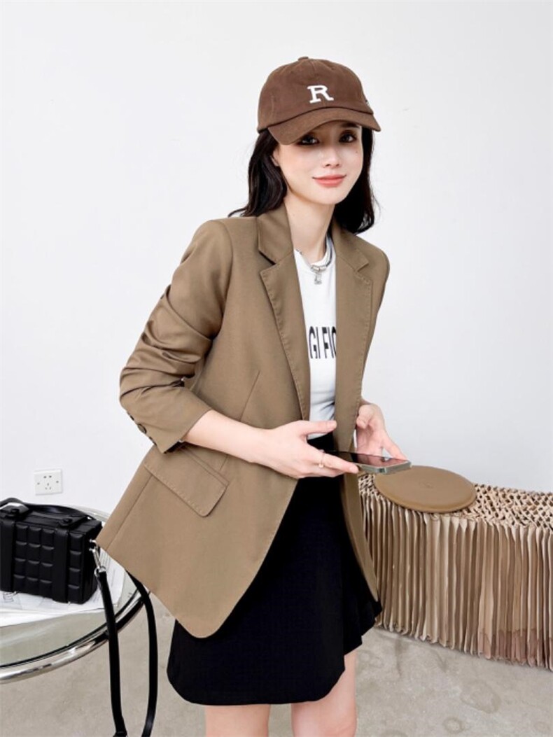 气质西装外套修身款，女装西装，XIMO 熙茉