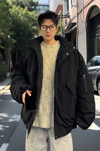 棉服男冬季新款港风宽松连帽棉衣MF9006-P90图片