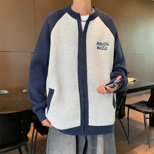 F509 P65秋冬男装开衫毛衣外套宽松日韩休闲图片