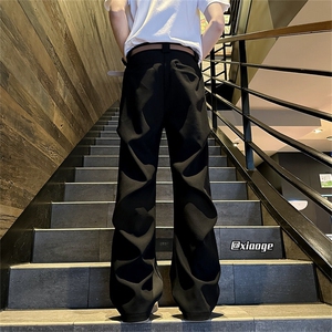 XZ616 春季重磅cleanfit立体解构打褶休闲长裤 TY2033 P65控88图片