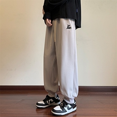 港风休闲裤男宽松拖地束脚裤卫裤KP721P40，男装休闲裤，星座1204-3