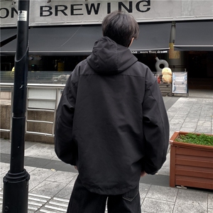 三合一冲锋衣难潮牌户外防风登山服棉服外套男士连帽外套夹克p100图片