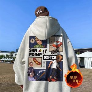 500克重磅秋冬美式加绒加厚卫衣外套 DL1551常规特P35绒特P40图片