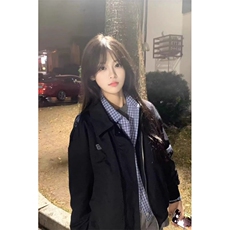 百搭夹克新款原宿简约文艺潮流时尚ins气质慵懒流行601-1-Y620，男装夹克，星座601-1
