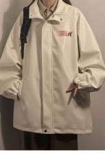 中性风鳄鱼纹印花字母图案设计潮流休闲夹克男JK77742P85控128，男装夹克，星座227-7