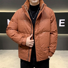 冬季白鸭绒羽绒服男韩版男士外套门襟织带拼接YR605-P135，男装羽绒服，星座210-3