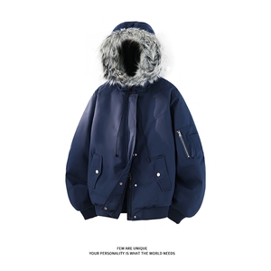 [现货]夹棉加厚连帽棉衣毛领保暖工装派克服5D1197-TP115198图片