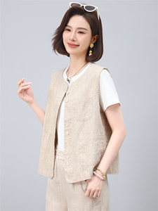 2025年夏季亚麻开衫上衣图片