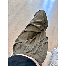 8XL-M棉麻休闲裤男防蚊裤冰丝宽松阔腿裤肌理感拖地裤男K9133P58，男装休闲裤，电商D206-1