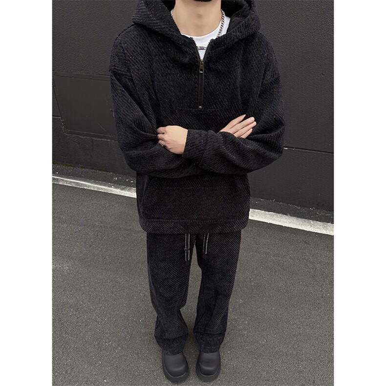 特批P90无差价秋季高级感雪尼尔雪尼尔小香风粗花运动套装TZ5141，男装休闲套装，电商A001