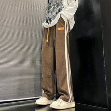 23秋欧棉绒灯芯绒拼接宽松休闲裤XZ603-K730-P55控68，男装休闲裤，星座603