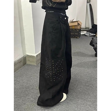 【现货】美式复古街头黑色铆钉工装裤Y33125P59，男装工装外套，星座1112-1