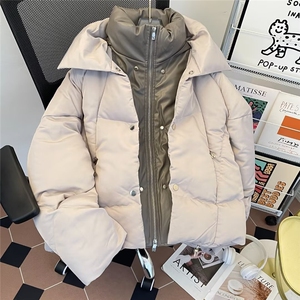 加绒加厚冬款男假两件皮棉衣面包服保暖棉袄休闲外套MA9094 P152图片