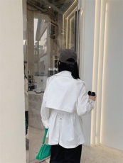 FY22006插肩钻织带风衣，女装风衣，穿名堂(5F)