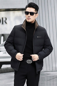 M88501-12钱塘2020-3新款简约冬季厚款时尚中年男士羽绒服P193图片