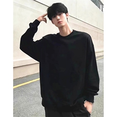 长袖T恤纯色秋季白色内搭卫衣纯棉宽松打底衫上衣服WE10036，男装T恤，星座1116A（原606A-3）